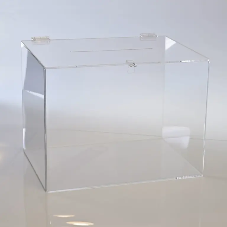 Urnas de metacrilato transparente para votaciones y sorteos