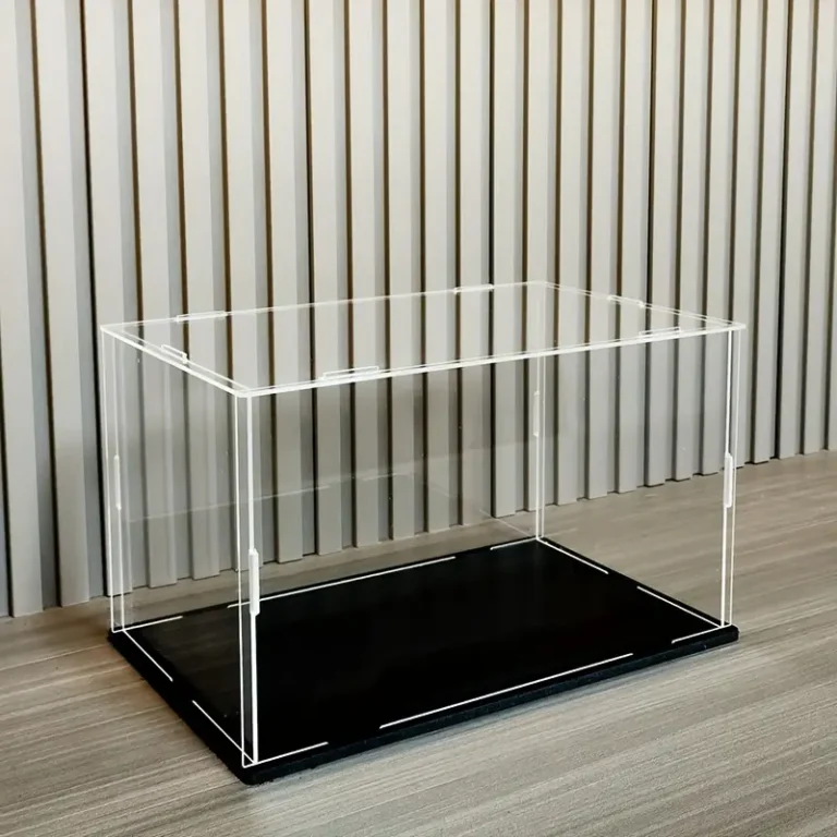 Vitrina de metacrilato transparente