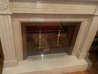 Decoración de chimeneas en metacrilato transparente