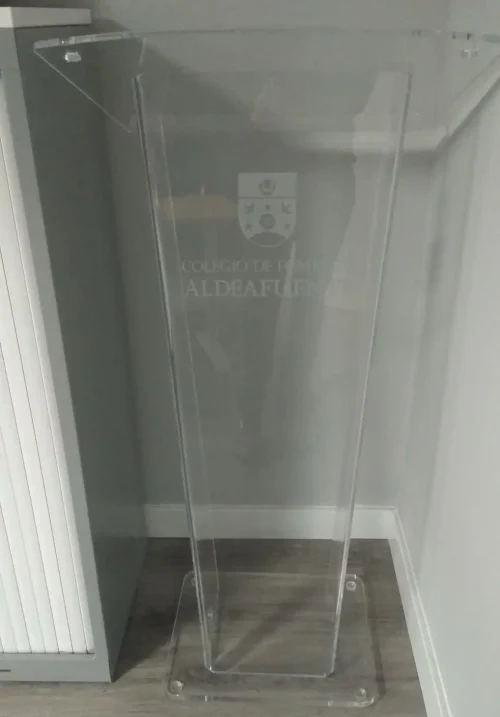 Atril de metacrilato transparente