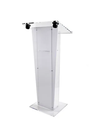 Atril de metacrilato blanco opal