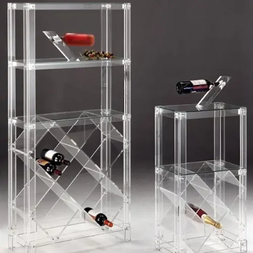 Estanterías originales en metacrilato transparente