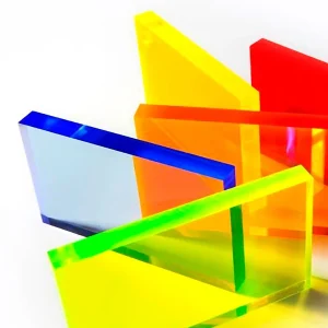Planchas de metacrilato fluorescentes