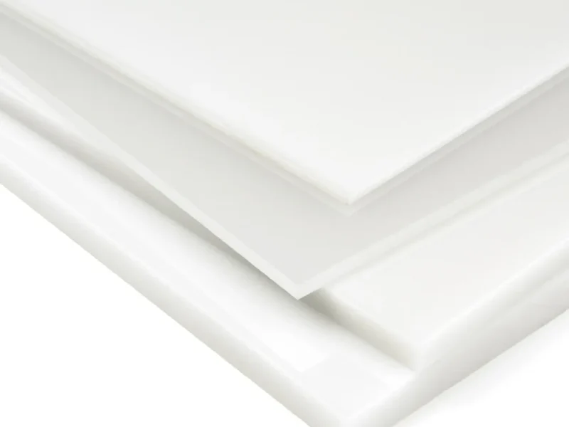 Planchas de metacrilato blanco opal a medida