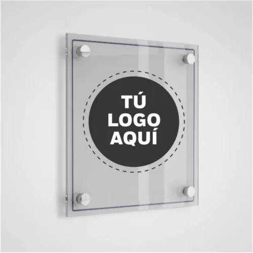 Placa metacrilato a medida para tiendas