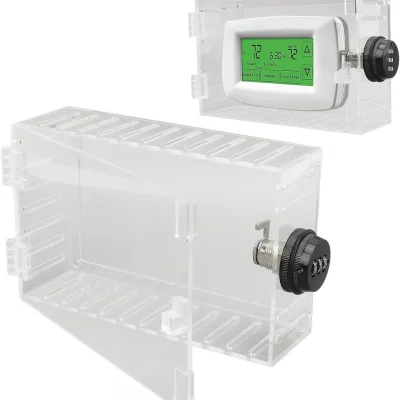 Seguridad en cajas de metacrilato para termostato