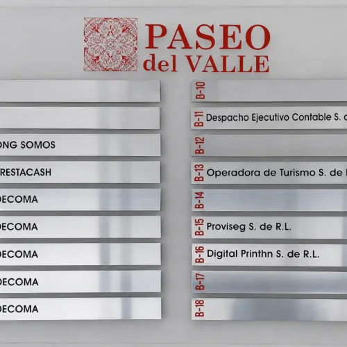 Soluciones para señalización corporativa