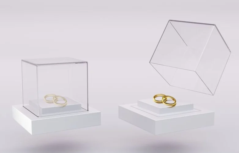 Urnas y tapas de metacrilato para joyerías